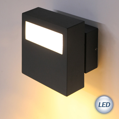 LED 외부 직간접 벽등 6W (다크그레이)