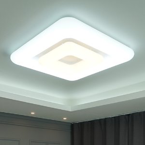 LED 동글이 사각 거실등 150W(3색변환)