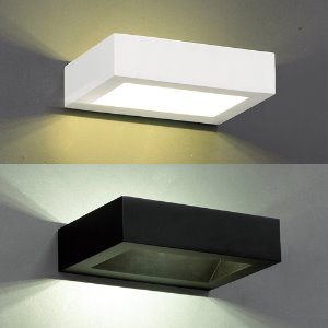 LED 비비 사각 벽등 E형 (백색/흑색)