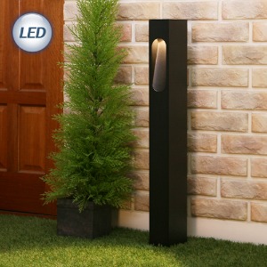 LED 카이저 볼라드 잔디등 7W (대) 블랙 80cm