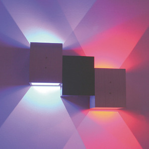 LED 알미늄 사각 2등 벽등