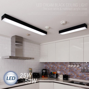 LED 크림블랙 주방/욕실등 (25W/50W)