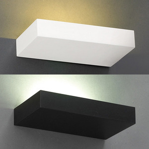LED 비비 사각 벽등 D형 (백색/흑색)