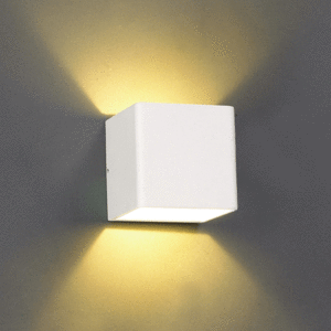 LED 비비 사각 벽등 A형 (백색/흑색)