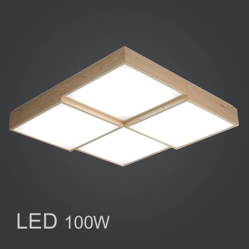 LED 퍼즐 거실등 100W(편백나무)
