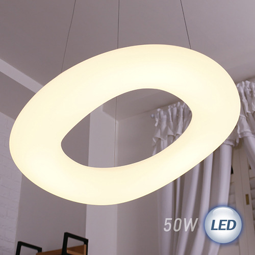 LED 뭉크펜던트 50W 600파이(화이트)