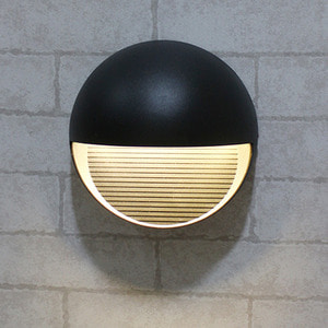 LED 8046 원형 외부벽등 5W(블랙)