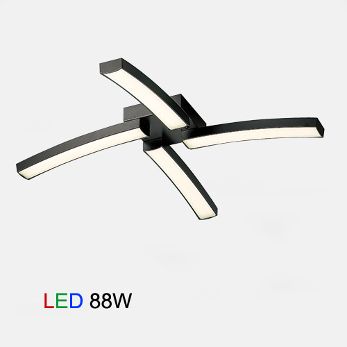 LED 사이클 날개 4등 직부 88W