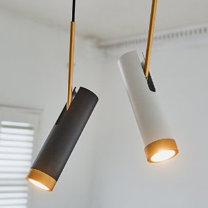 LED 솔리드 1등 펜던트(백색/흑색)