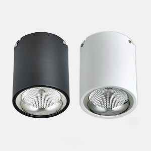 LED COB 원형 직부 135 (백색/흑색)