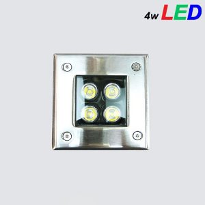 LED 정사각 지중등 4W (90 타공)