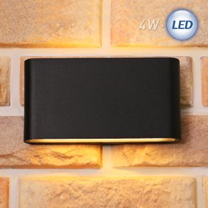 LED 우노 외부벽등 4W (블랙/화이트/라이트그레이)