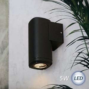 LED COB 포이즈 1등 외부벽등 5W